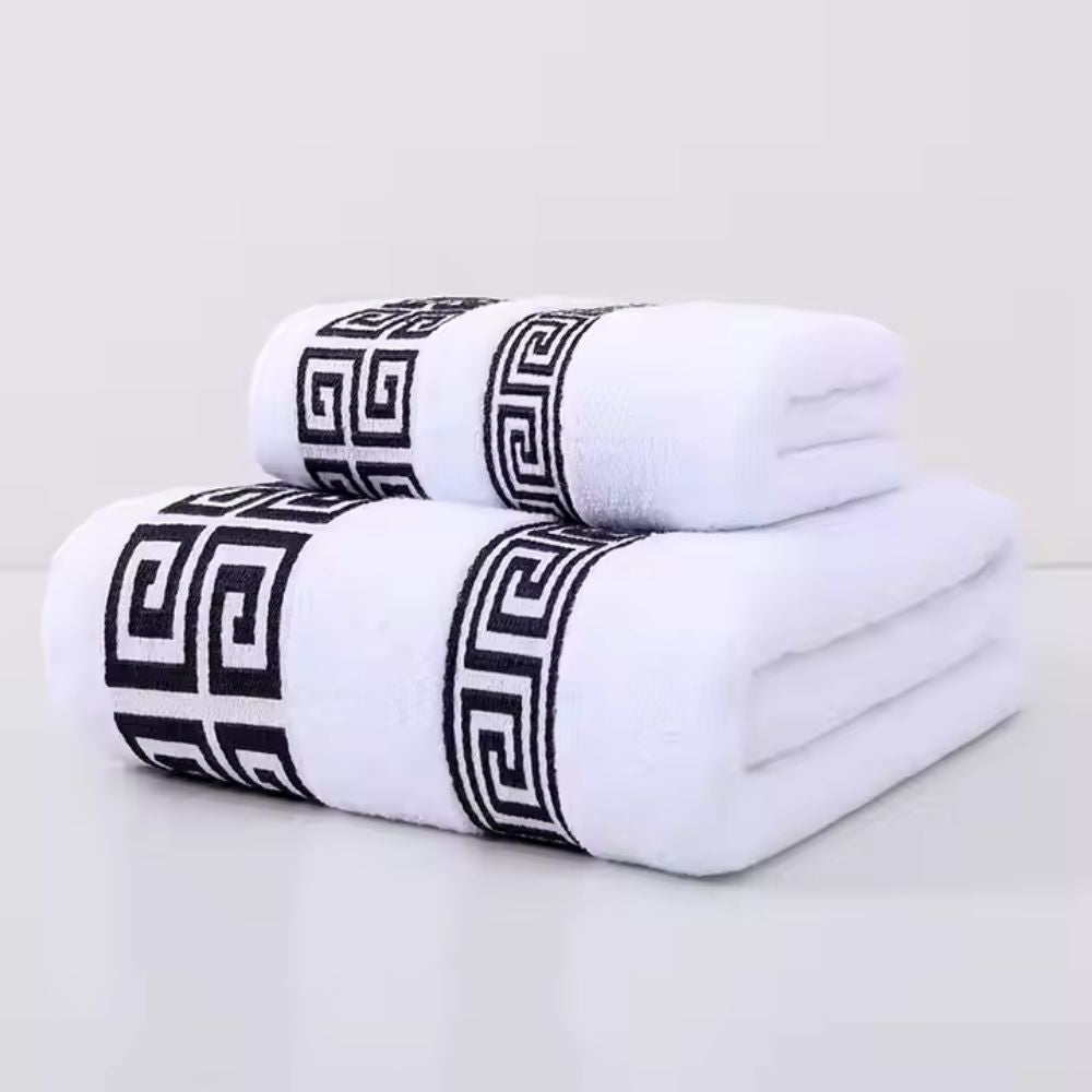 Geometric Pattern Towel 2 pcs