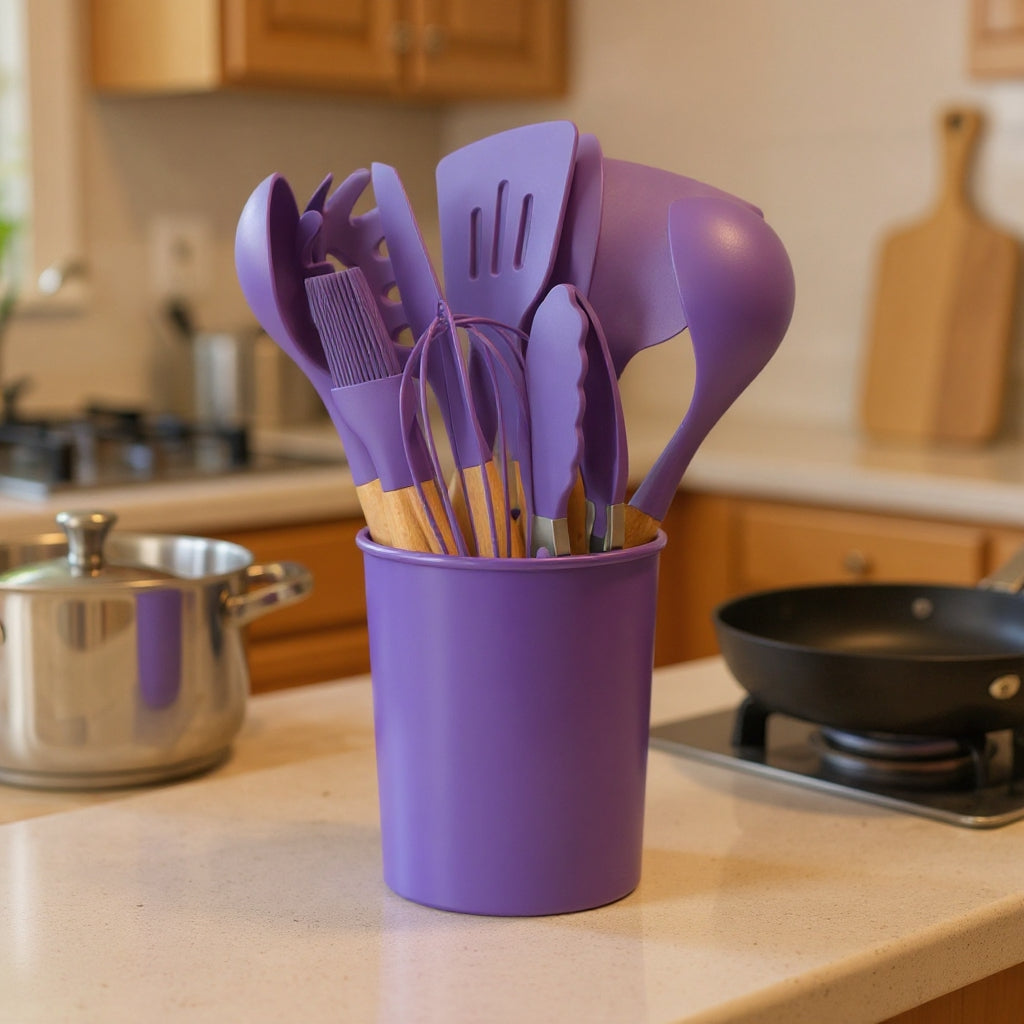 12pc Silicone Cooking Utensils Set