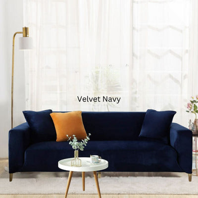 Velvet Navy Sofa Covers