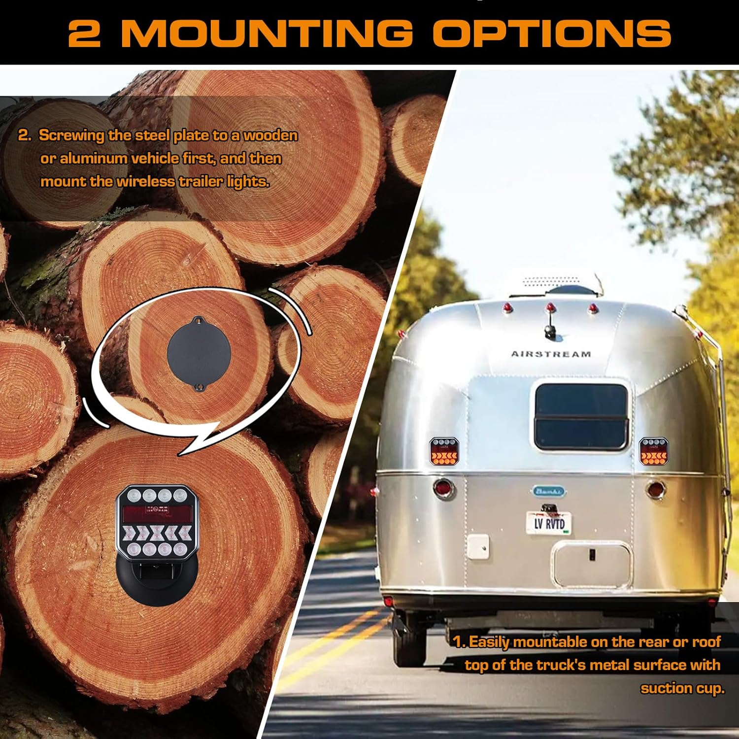 Magnetic Wireless Trailer Light Kit