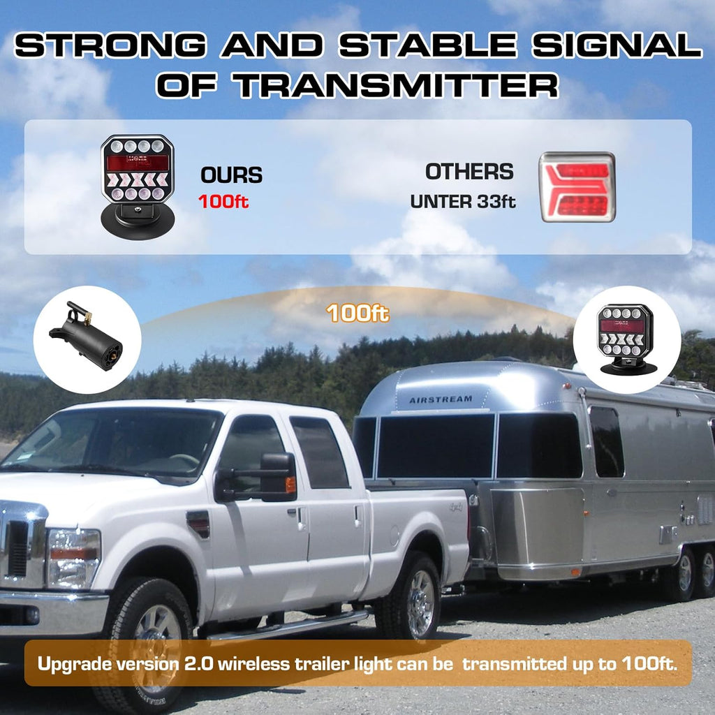 Magnetic Wireless Trailer Light Kit