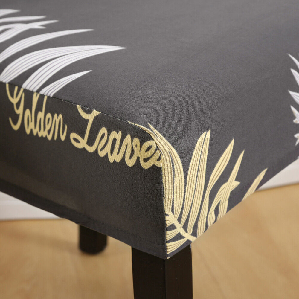Yellow Leaf Chair Covers