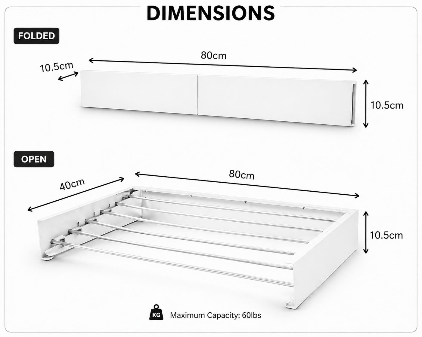Fold-Away Drying Rack