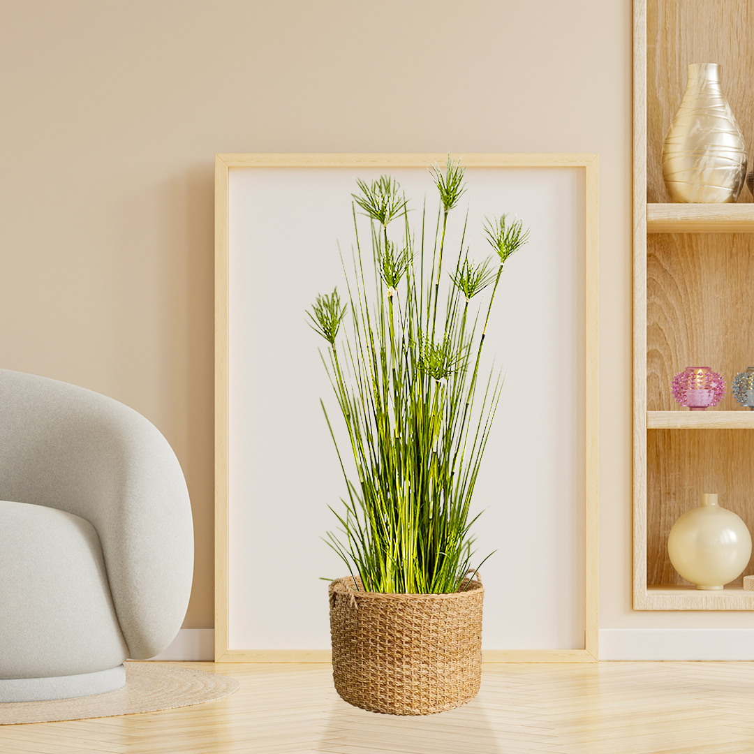 Artificial Potted Papyrus Plant