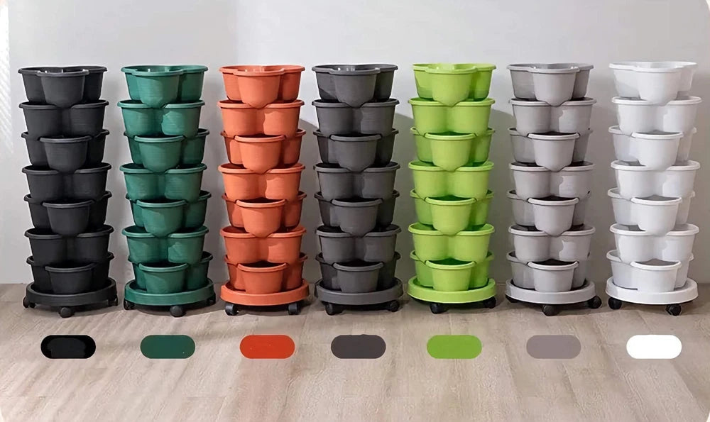 Stackable Planters (5 Tiers)