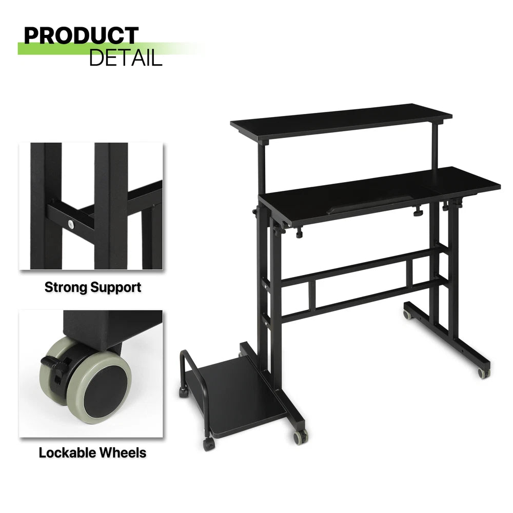 Mobile Lifting Computer Desk