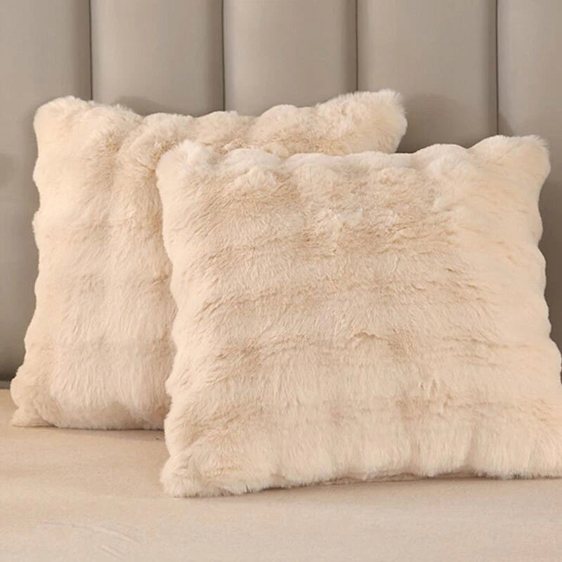 Rabbit Fur Throw Blanket