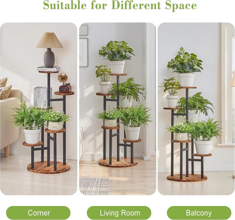 5-Tier Wooden Plant Stand