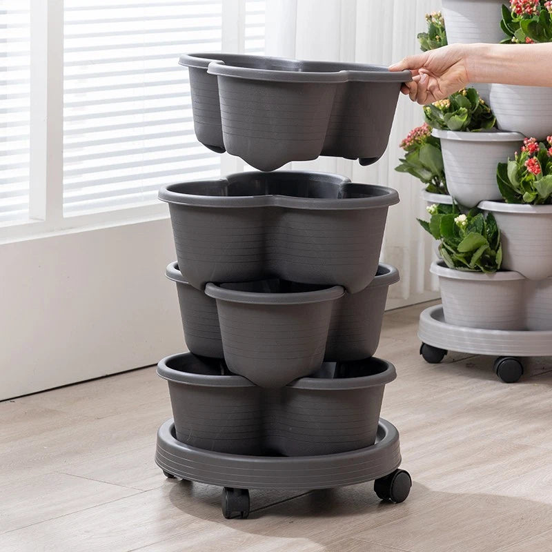 Stackable Planters (5 Tiers)