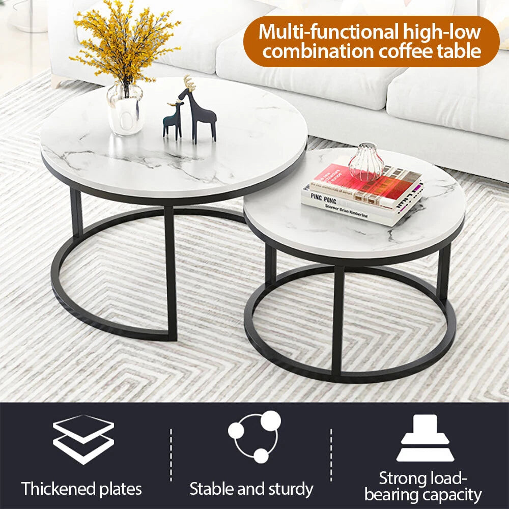 Marble Round Table Set