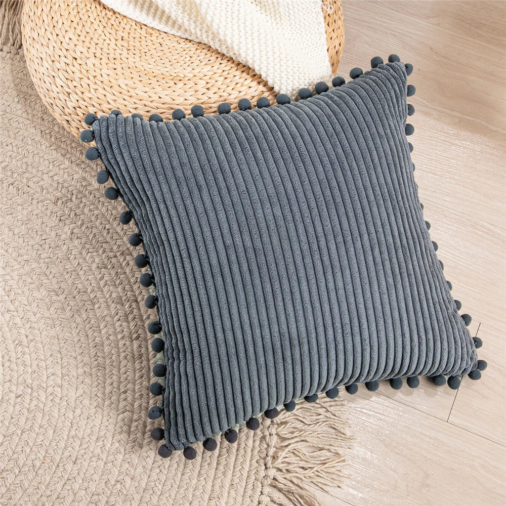 Pom Poms Ball Pillow Cover