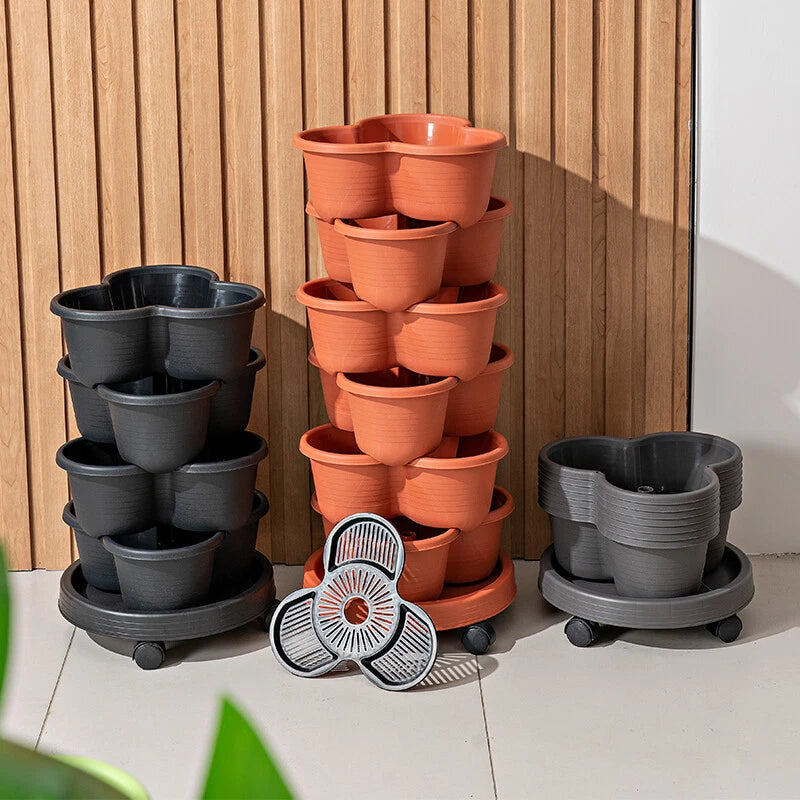 Stackable Planters (5 Tiers)