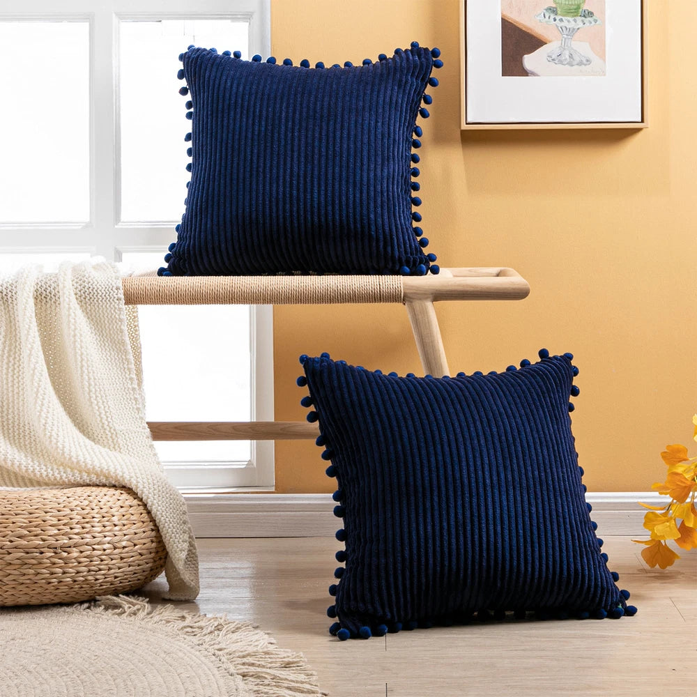 Pom Poms Ball Pillow Cover