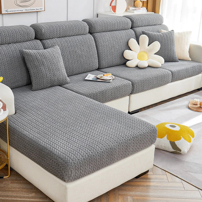 Fleece Jacquard Sofa Seat Covers