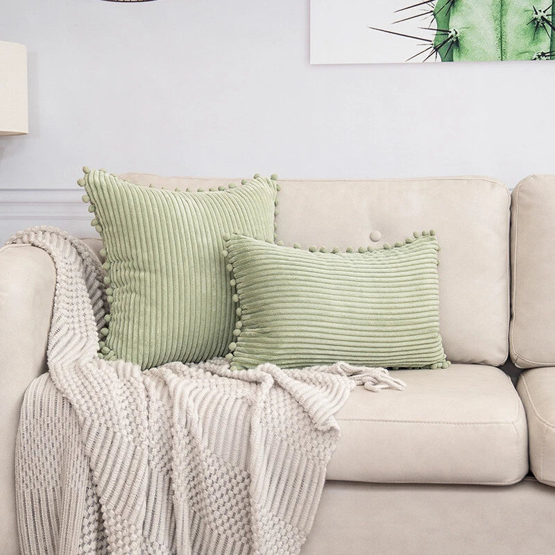 Pom Poms Ball Pillow Cover