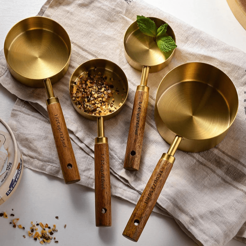 Walnut Wooden Measuring Set (8 Piece Set)